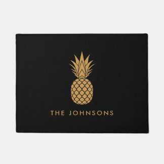 Felpudo Doormat suave de piña amarillo