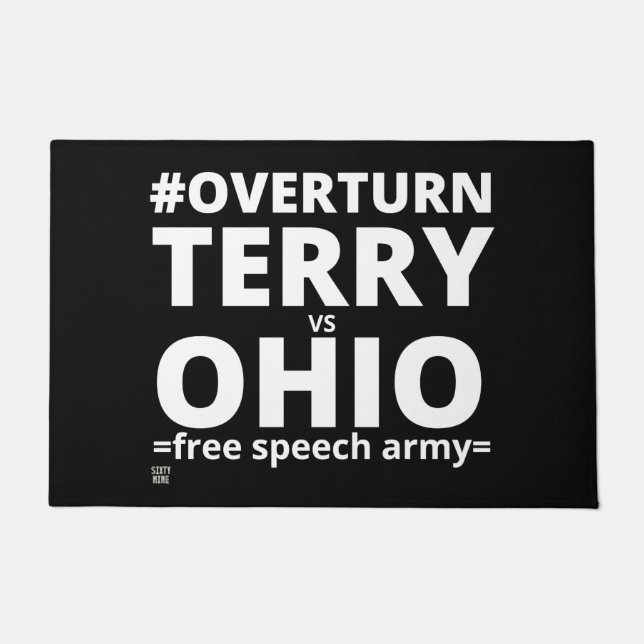 Felpudo doormat "TERRY vs OHIO" (Anverso)