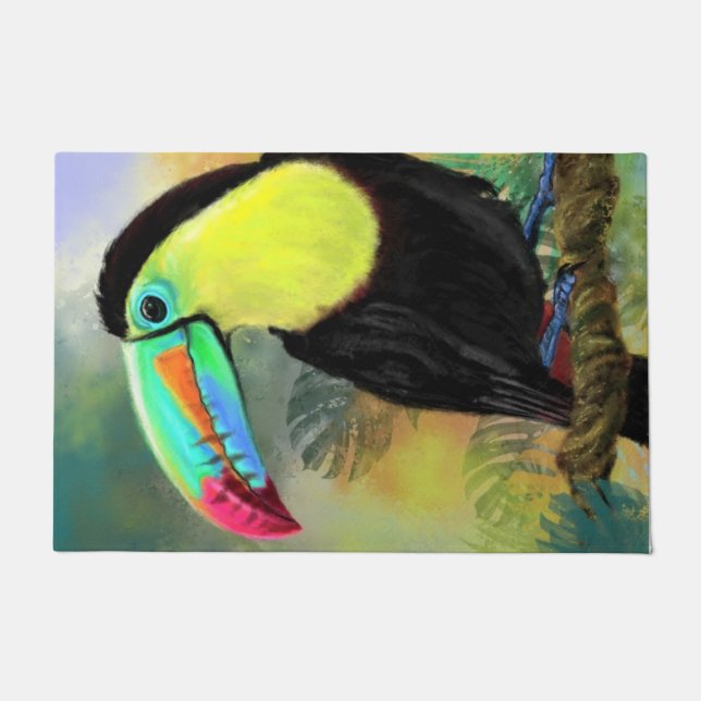 Felpudo Doormat Toucan Bird (Anverso)
