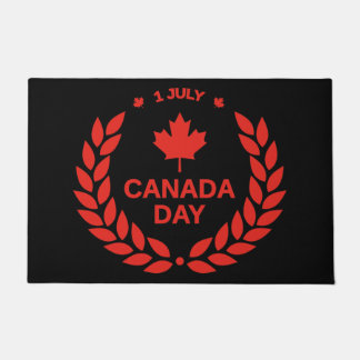 Felpudo Doormat Wreath del Día de Canadá