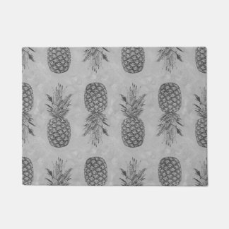 Felpudo Doormats grises del modelo de la piña
