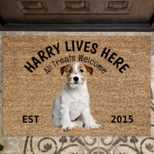 Felpudo Doorna personalizada de Jack Russell Terrier