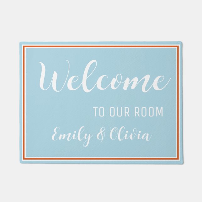 Felpudo Dormitorio con nombre(s) (Anverso)