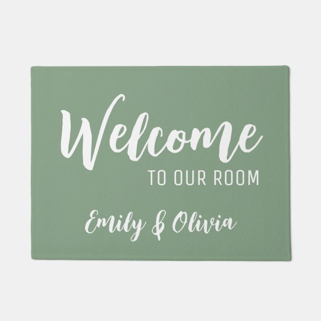 Felpudo Dormitorio con nombre(s) (Anverso)