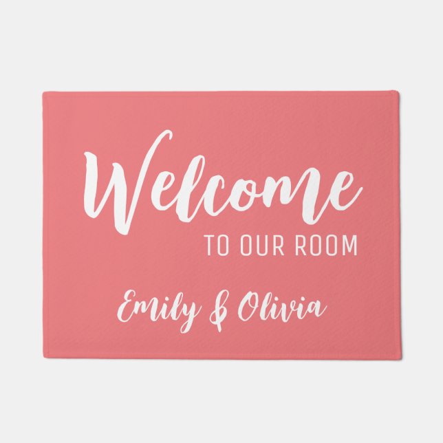 Felpudo Dormitorio con nombre(s) (Anverso)