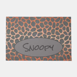 Felpudo Dormitorio de guijarros en pantalla de coral