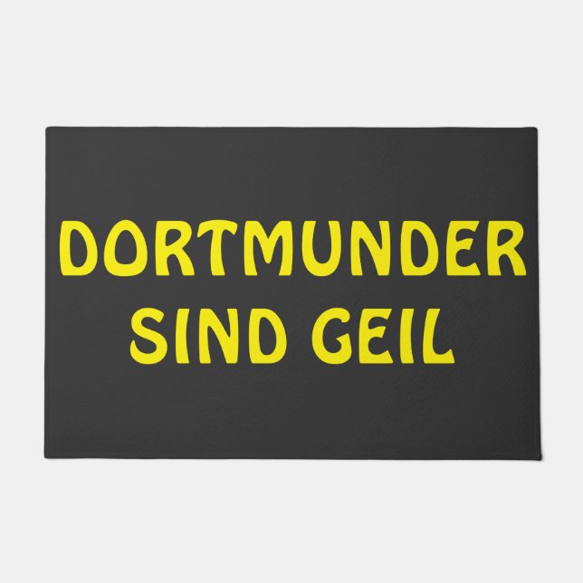 Felpudo Dortmunder sind geil Design  (Anverso)