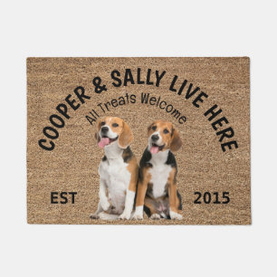 Felpudo Dos Beagles Perro Personalizado Perro Perdedor Doo
