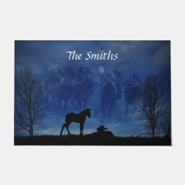 Felpudo Dos Esteras De Puertas De Racehorse Arrojado