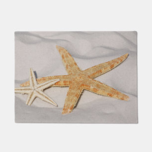 Felpudo Dos estrellas de mar en la arena
