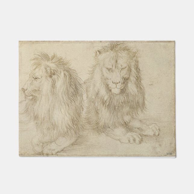 Felpudo Dos Leones (Animales Silvestres) (Albrecht Durer) (Anverso)