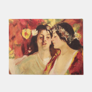 Felpudo Dos máscaras de primavera (por Stefan Luchian)