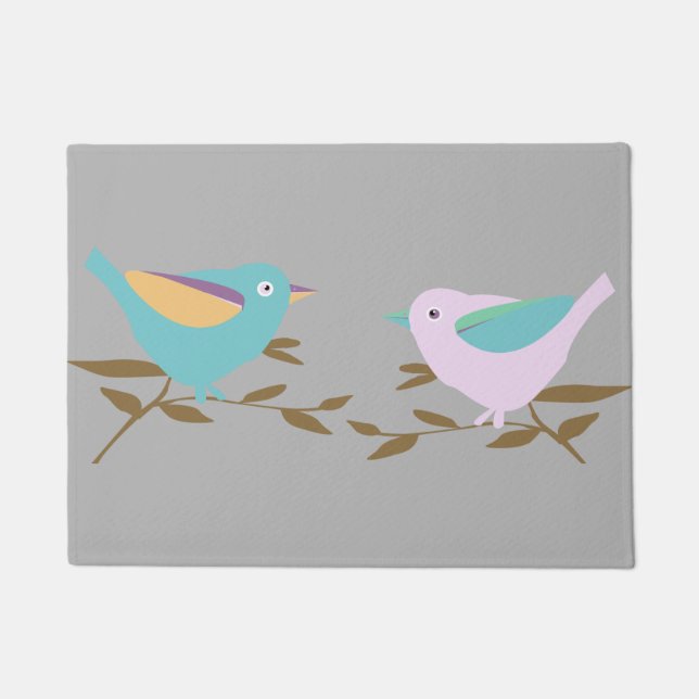 Felpudo Dos pequeñas aves (Anverso)