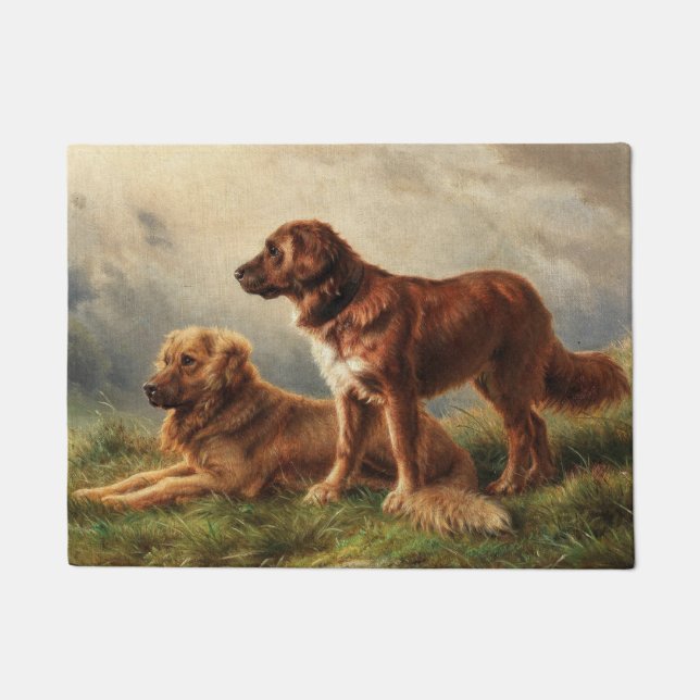 Felpudo Dos perros vigilantes (Anverso)