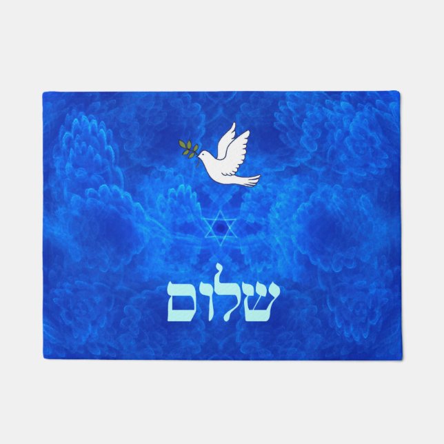 Felpudo Dove - Shalom (Anverso)