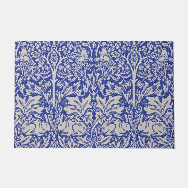 Felpudo Dove y Conejo, William Morris (Anverso)