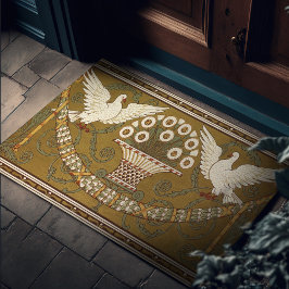 Felpudo Doves de oro Art Deco de Walter Crane
