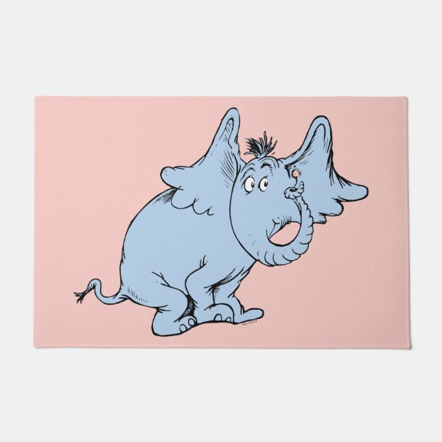 Felpudo Dr. Seuss | Aspecto lateral Horton (Anverso)