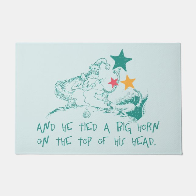 Felpudo Dr. Seuss | El Grinch y Max (Anverso)