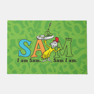 Felpudo Dr. Seuss Soy Sam. Sam soy yo.