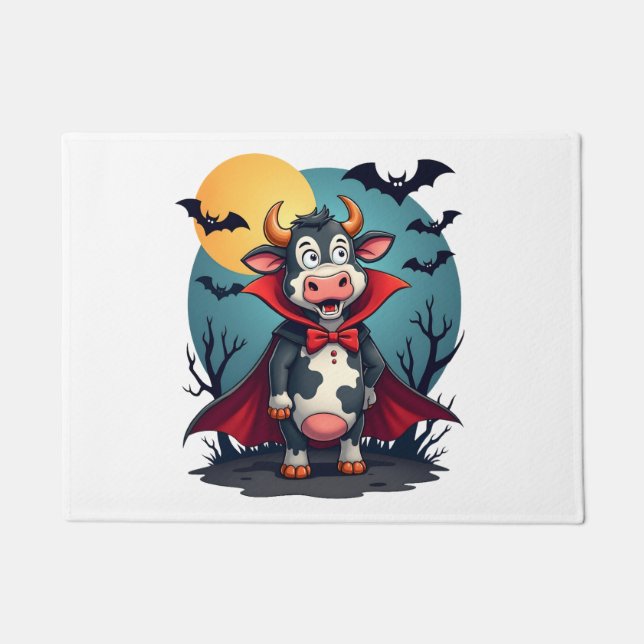 Felpudo Drácula de vaca sube (Anverso)