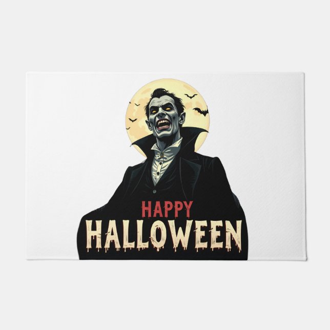 Felpudo Drácula te desea una noche aterradora (Anverso)