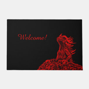 Felpudo Dragón rojo pequeño