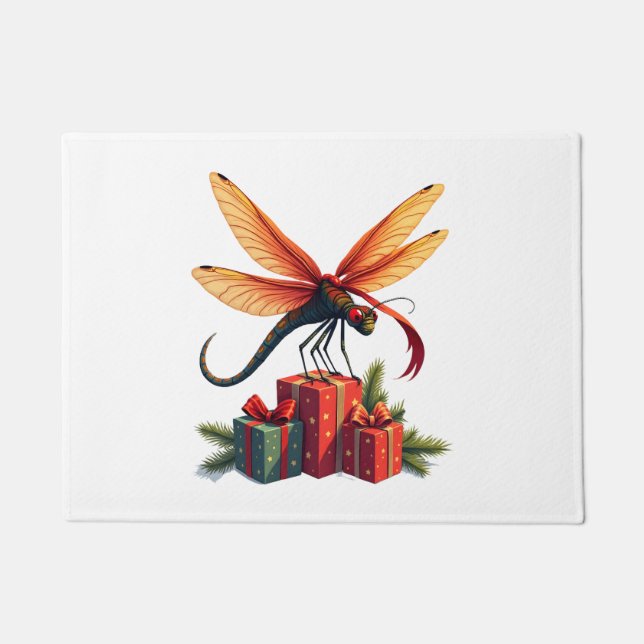 Felpudo Dragonfly envuelto en regalo (Anverso)