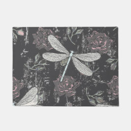 Felpudo Dragonfly y Rosas Doormat