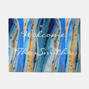 Felpudo driftwood azul Thunder_Cove