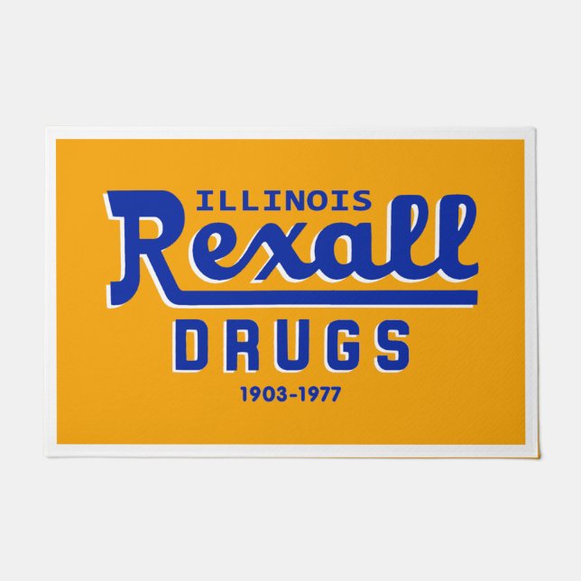 Felpudo Drogas rexall de Illinois - 1903-1977 (Anverso)