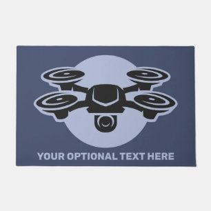 Felpudo Drone de texto de personalizado