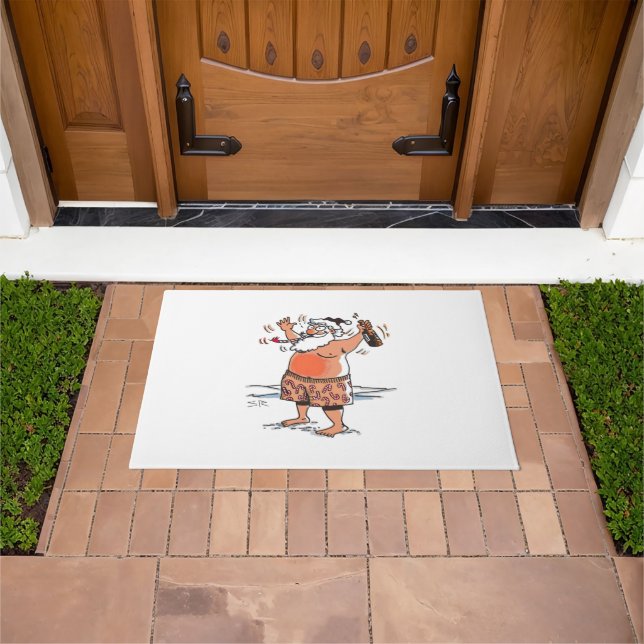 Felpudo Drunk Santa doormat (Exterior)