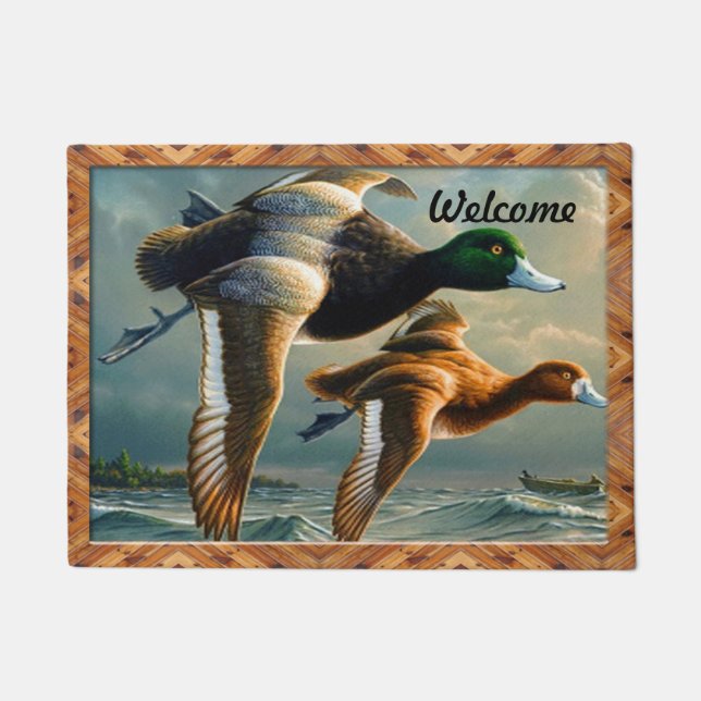 Felpudo Duck Flying Doormat (Anverso)