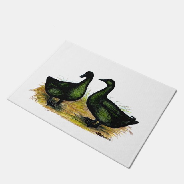 Felpudo Ducks:  Cayuga Pair (Angular)