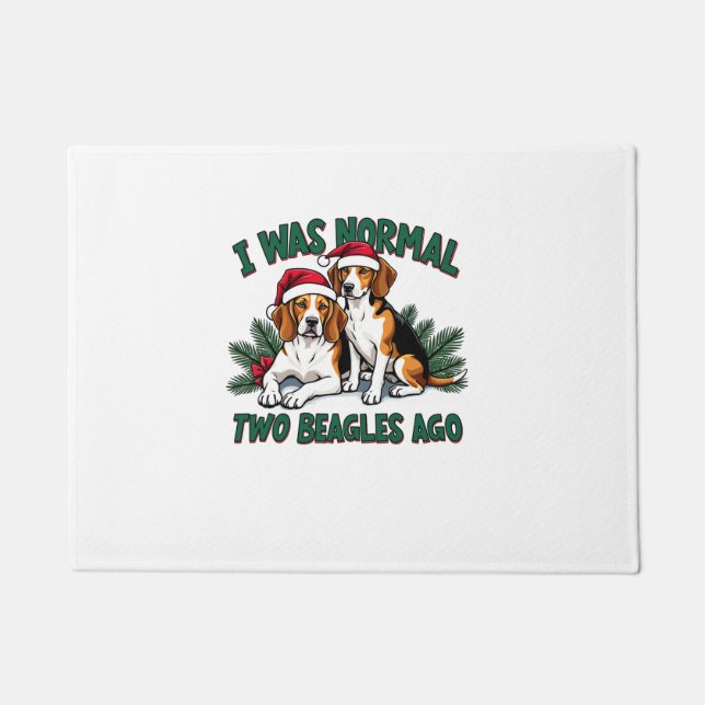 Felpudo Dueño de perro de Beagle Navidades Navidad Navidad (Anverso)
