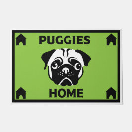 Felpudo Dueños de perros de pug Doormat casero