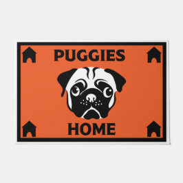 Felpudo Dueños de perros de pug Doormat casero
