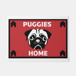 Felpudo Dueños de perros de pug Doormat casero