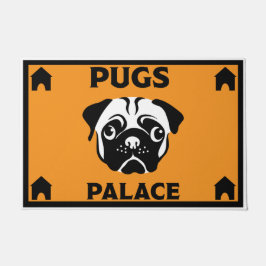 Felpudo Dueños de perros de pug Doormat casero