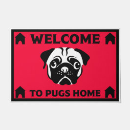 Felpudo Dueños de perros de pug Doormat casero