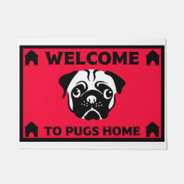 Felpudo Dueños de perros de pug Doormat casero