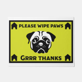 Felpudo Dueños de perros de pug Doormat casero