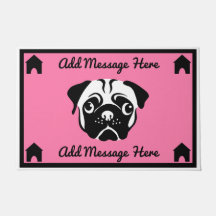 Dueños de perros de pug Doormat casero