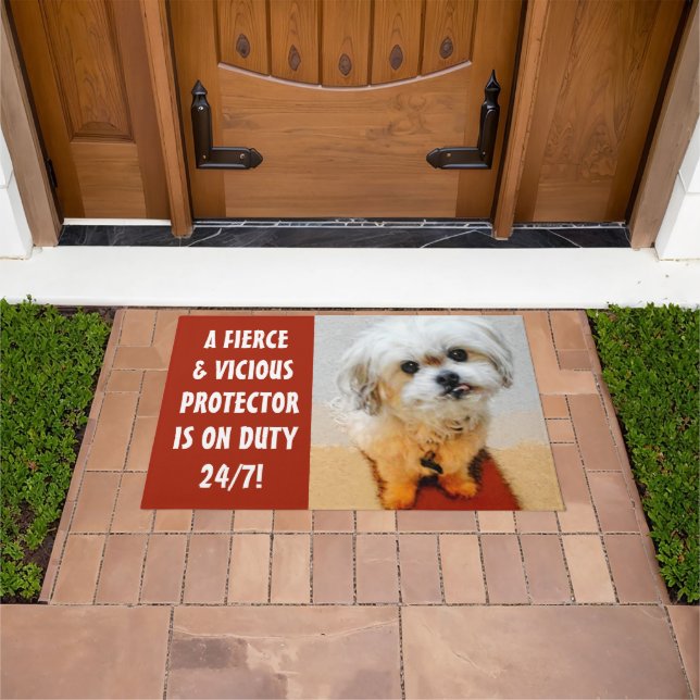 Felpudo Dulce Malshi Maroon Doormat (Exterior)