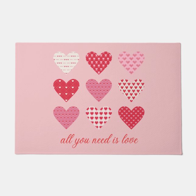 Felpudo Dulces corazones de San Valentín 2023 (Anverso)