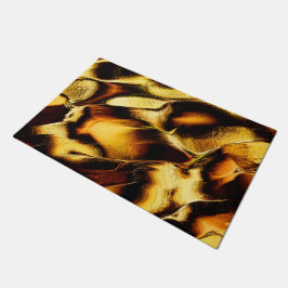 Felpudo Dunas raras de oro naranja quemadas