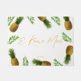 FELPUDO E KOMO MAI - BIENVENIDA HAWAIANA - MAT DE PUERTA D