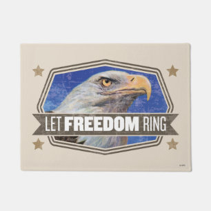 Felpudo Eagle-Deje el anillo de la libertad