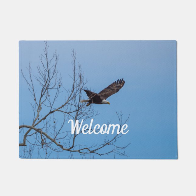 Felpudo Eagle In Flight Welcome Doormat (Anverso)